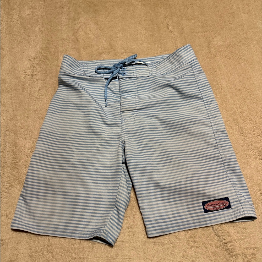 Vineyard Vines Light Blue Striped Board Shorts